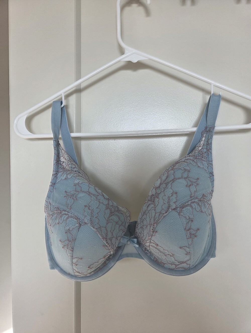 Panache Powder Blue Lace Underwire Bra